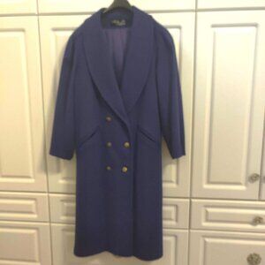 Vintage Noble Fashions, Royal Navy Wool Coat, Size Large